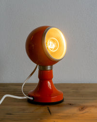Lampada arancione magnetica in metallo – anni ’80