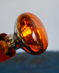 Lampada vintage snodabile arancione – anni '80