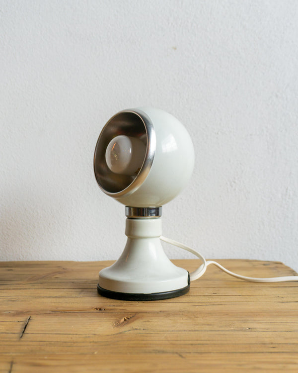 Lampada bianca magnetica in metallo – anni ’70
