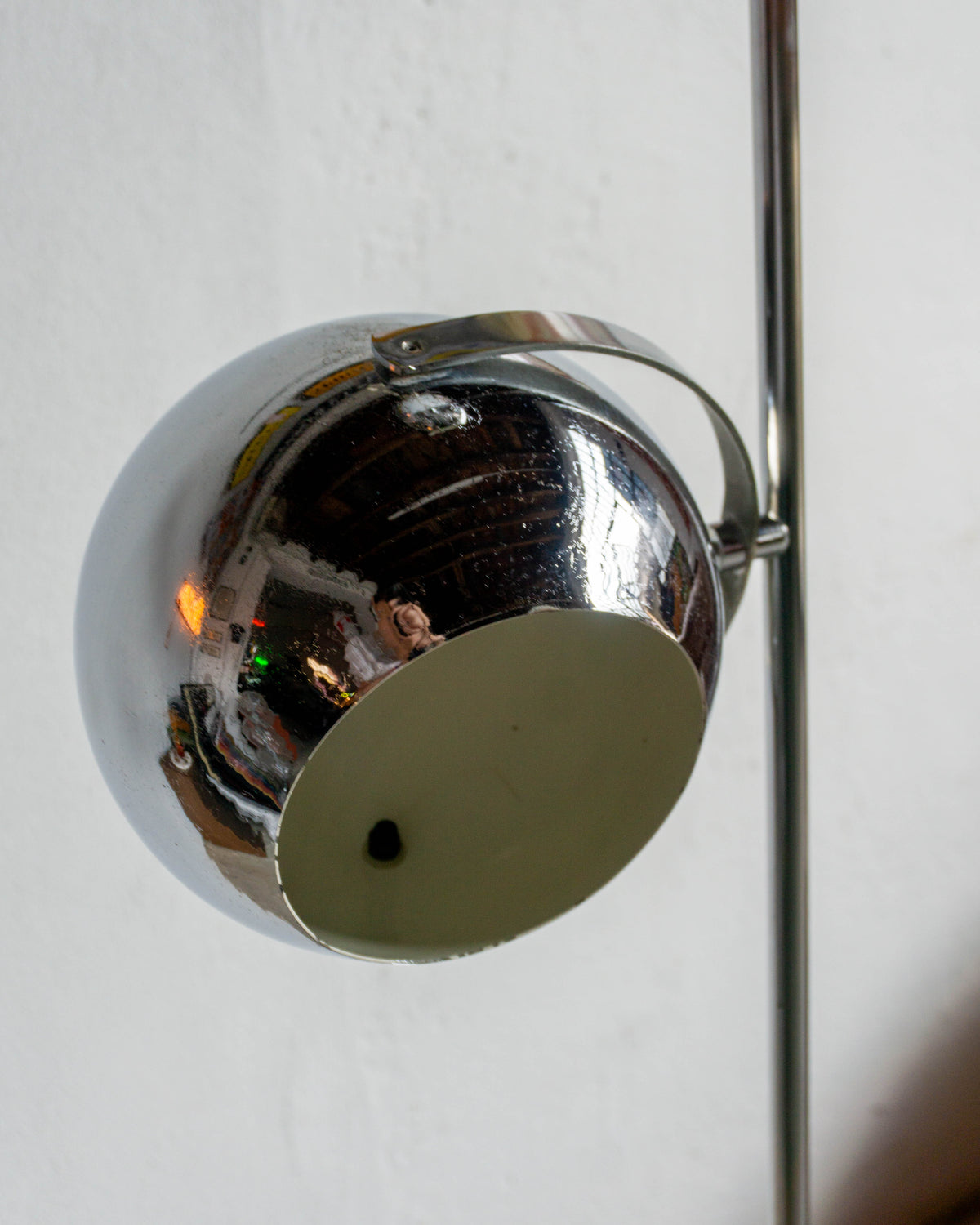 Lampada Piantana Reggiani Space Age Cromata