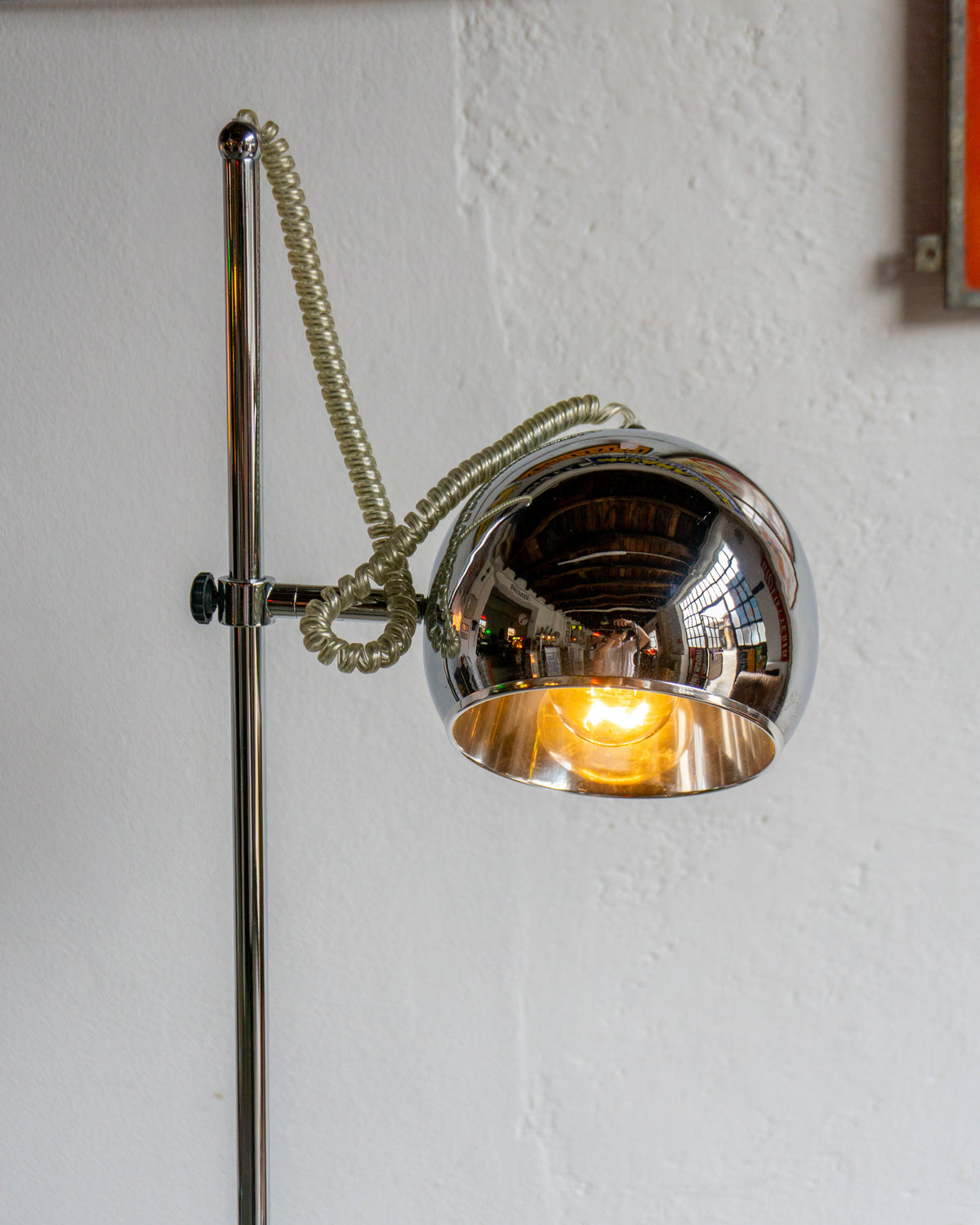 Lampada Piantana Anni '80 Space Age Doppia Luce