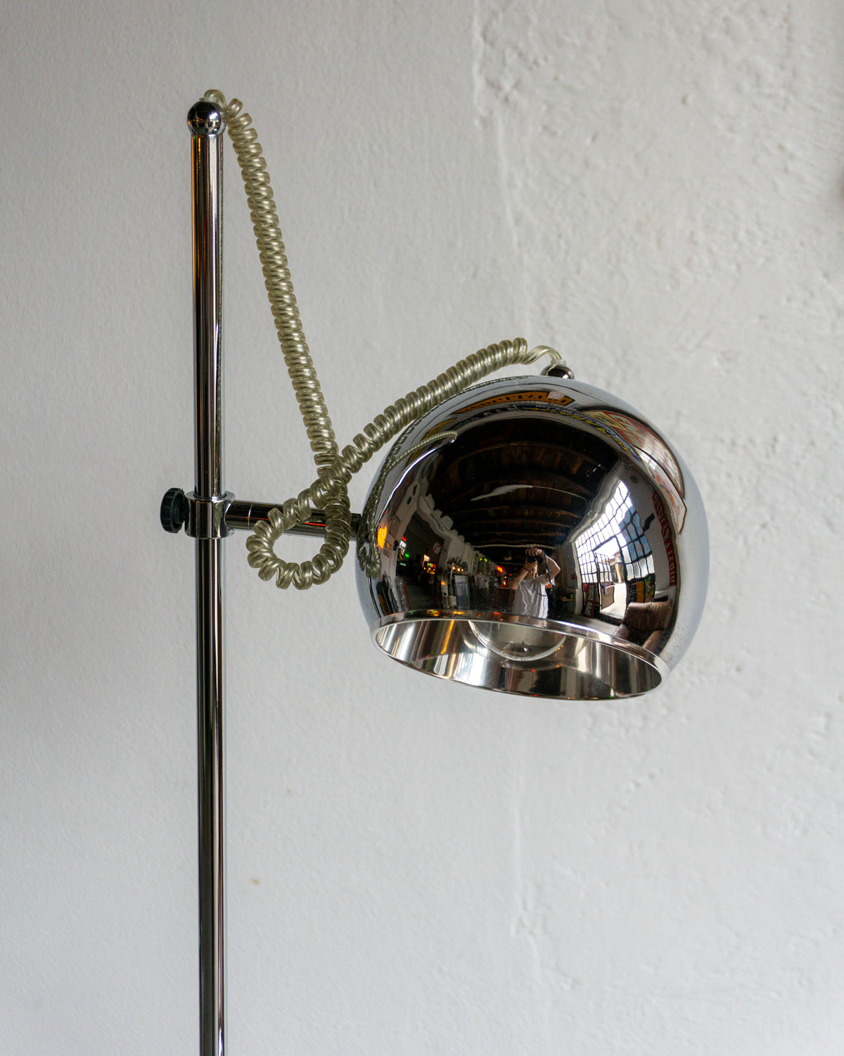 Lampada Piantana Anni '80 Space Age Doppia Luce