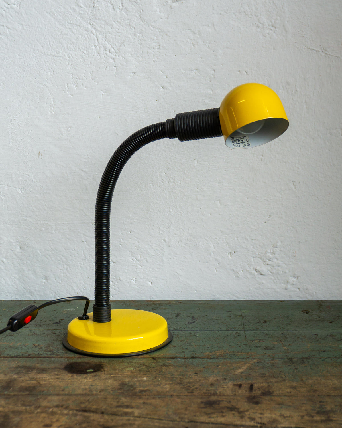 Lampada Veneta Lumi gialla - anni ’80