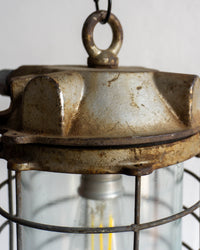 Lampada industriale in ghisa e vetro – Germania