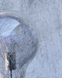 Lampada da terra vintage a forma di lampadina – anni '90