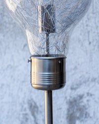 Lampada da terra vintage a forma di lampadina – anni '90