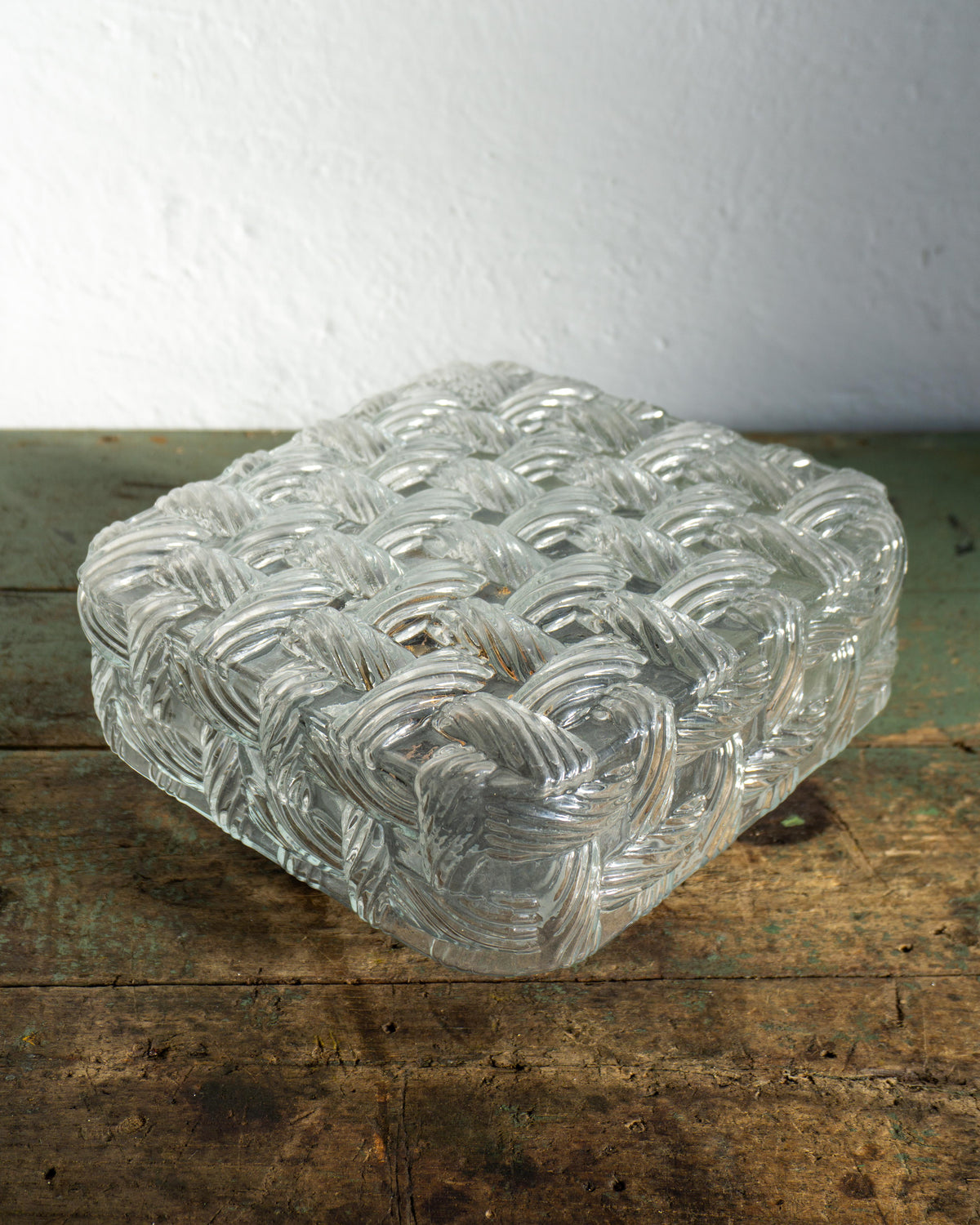 Lampada da soffitto Eickmeier Leuchten vetro ghiaccio – anni 70