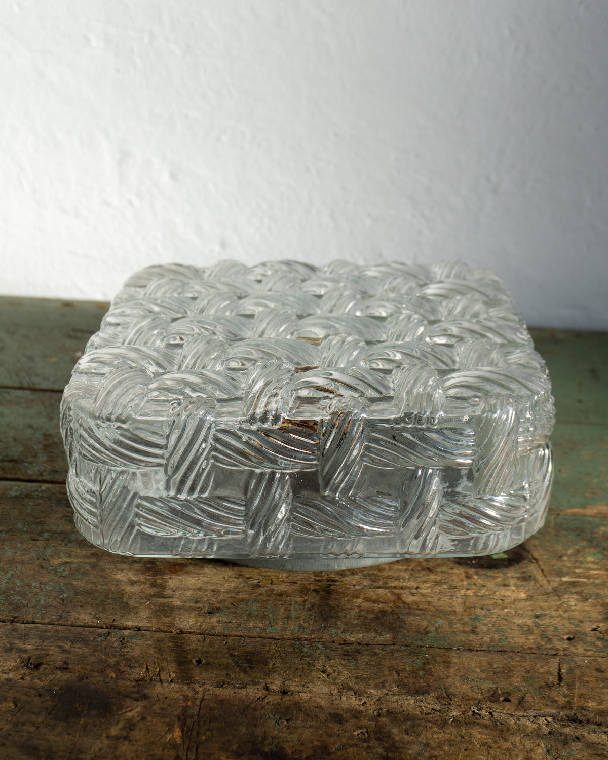 Lampada da soffitto Eickmeier Leuchten vetro ghiaccio – anni 70