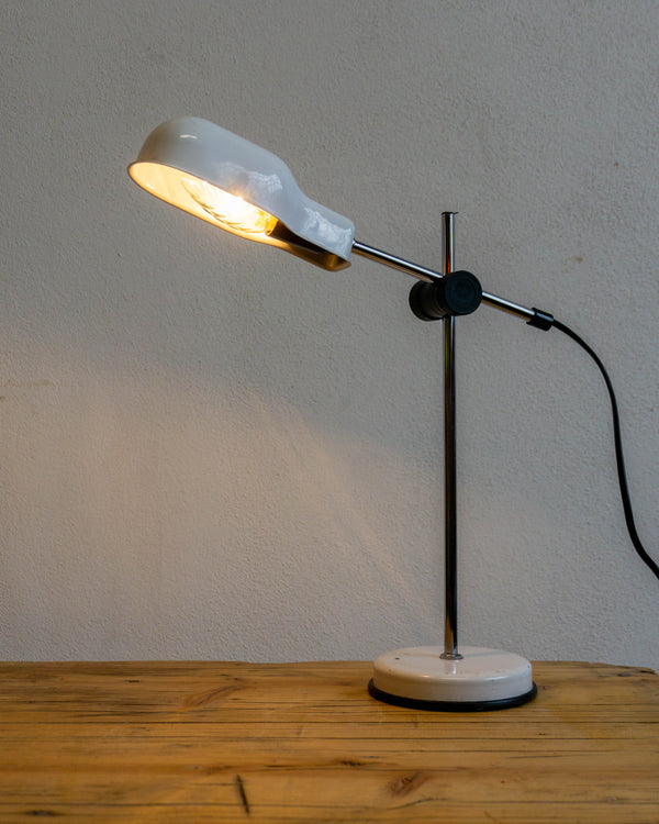 Lampada Bianca Regolabile – Italia, Anni ‘70