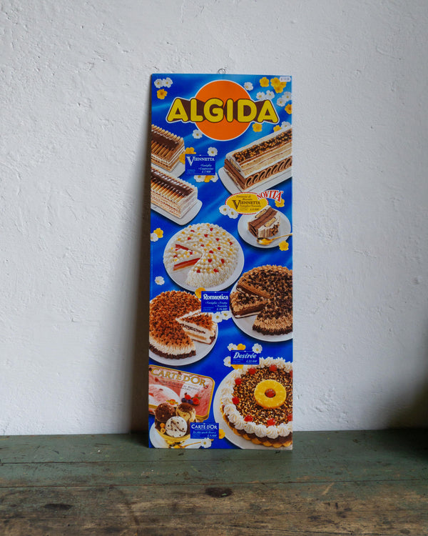Listino torte e gelati Algida – Anni ’90