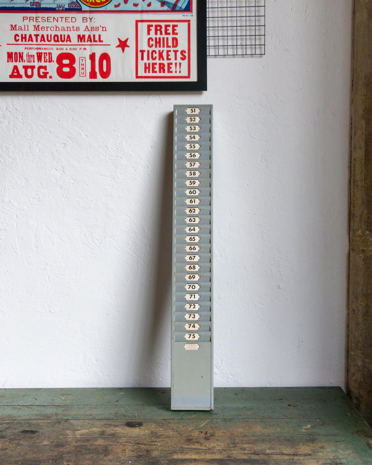 Porta cartellini industriale da lavoro - 1970