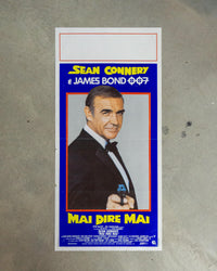 Locandina cinema Mai dire mai – 007 Sean Connery (1983)