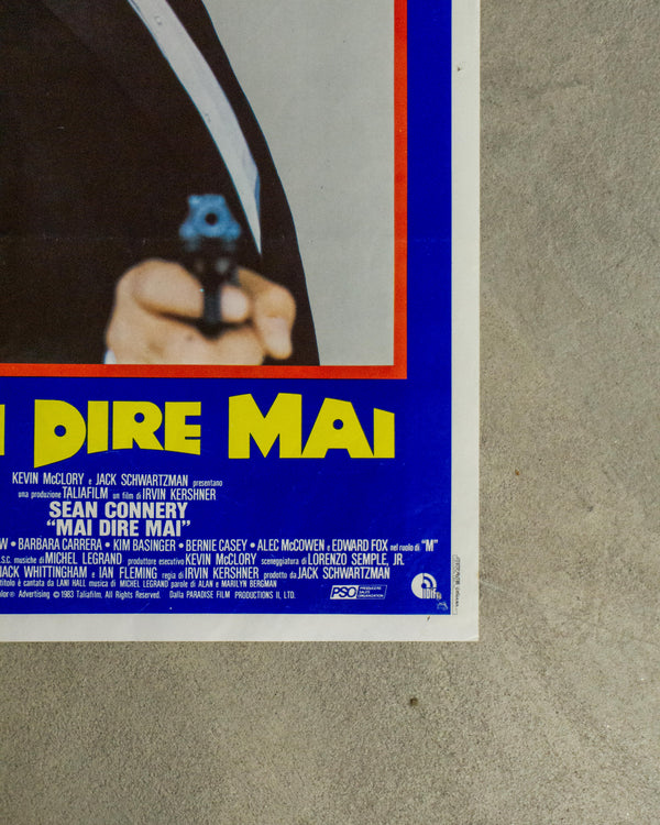 Locandina cinema Mai dire mai – 007 Sean Connery (1983)