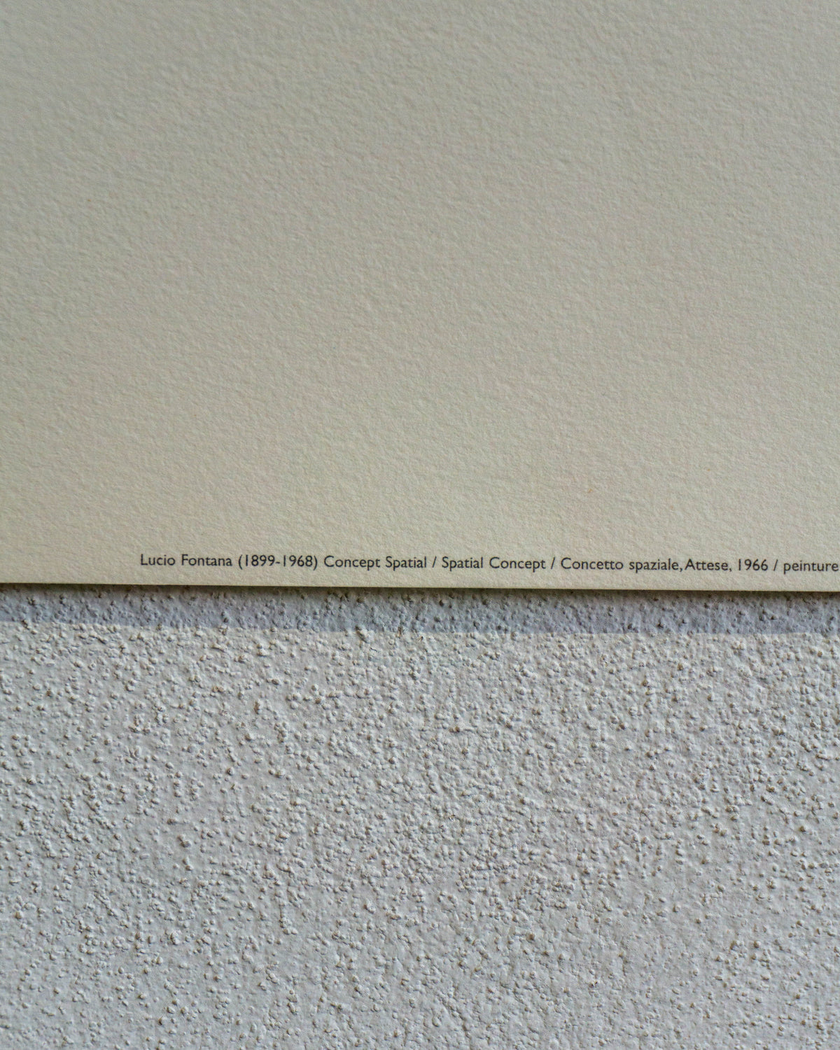 Manifesto Lucio Fontana - Fondazione Lucio Fontana 2001 Nouvelles Images S.A.