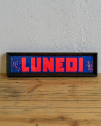 Insegna “Lunedì” da cinema – anni ’70/’80