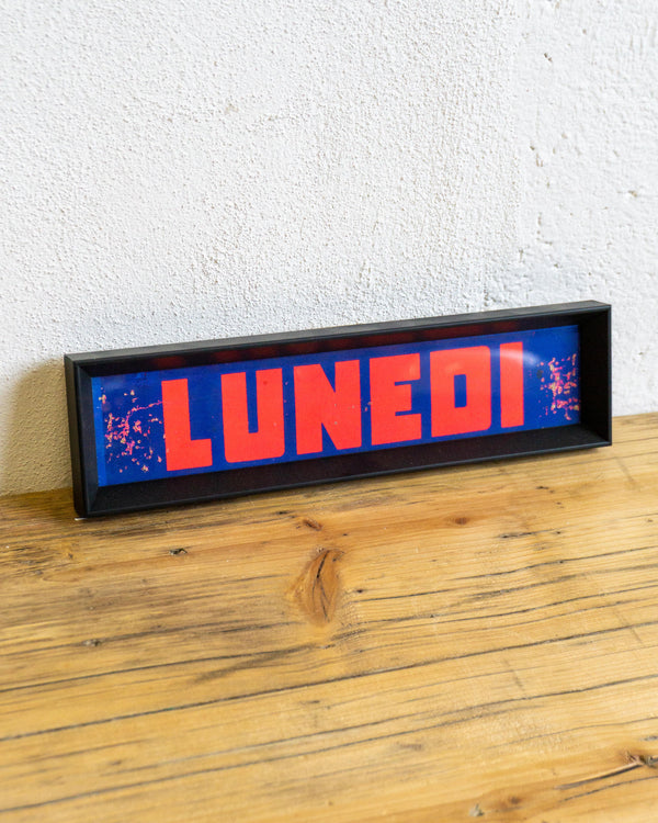 Insegna “Lunedì” da cinema – anni ’70/’80