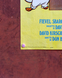 Manifesto Cinema  -  Fievel sbarca in America