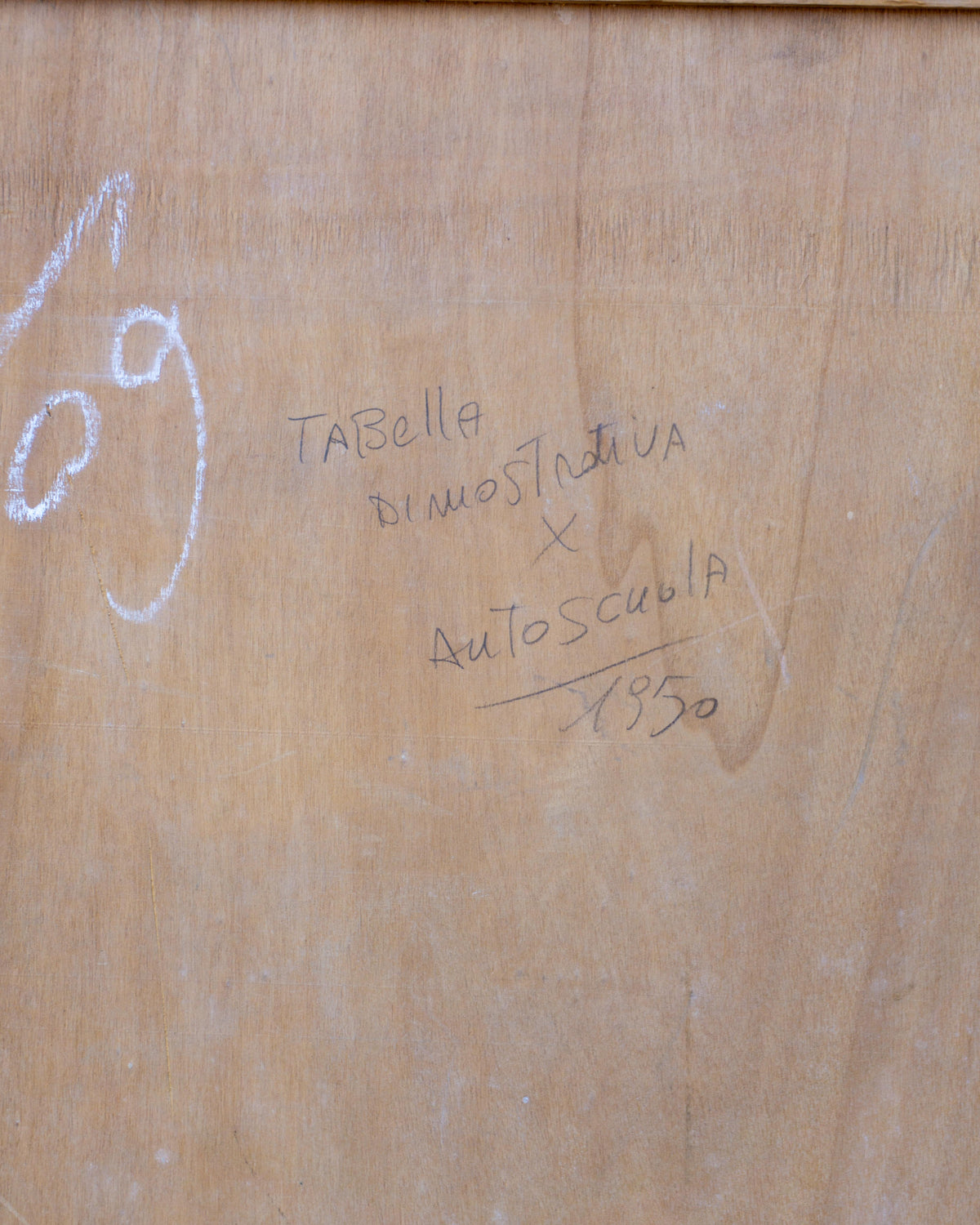 Manifesto didattico scuola guida – Dispositivi visivi e di illuminazione – Firenze 1964