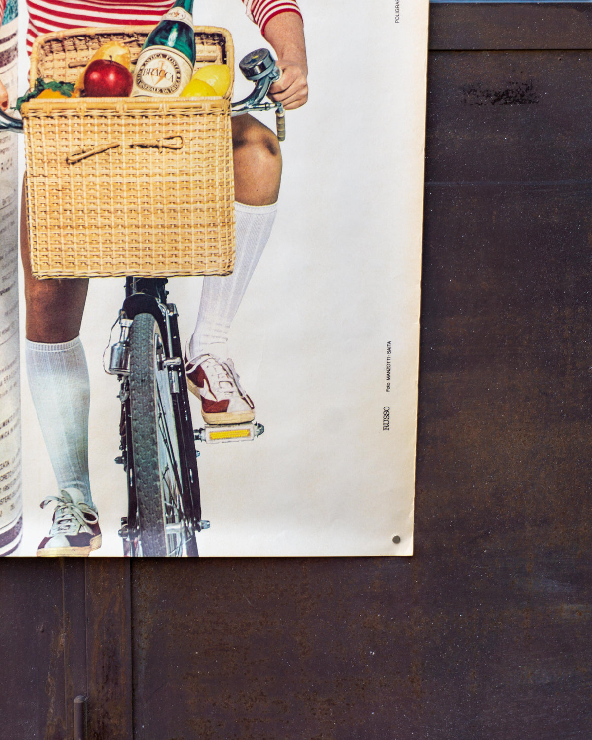 Manifesto pubblicitario vintage Acqua Bracca – anni '70