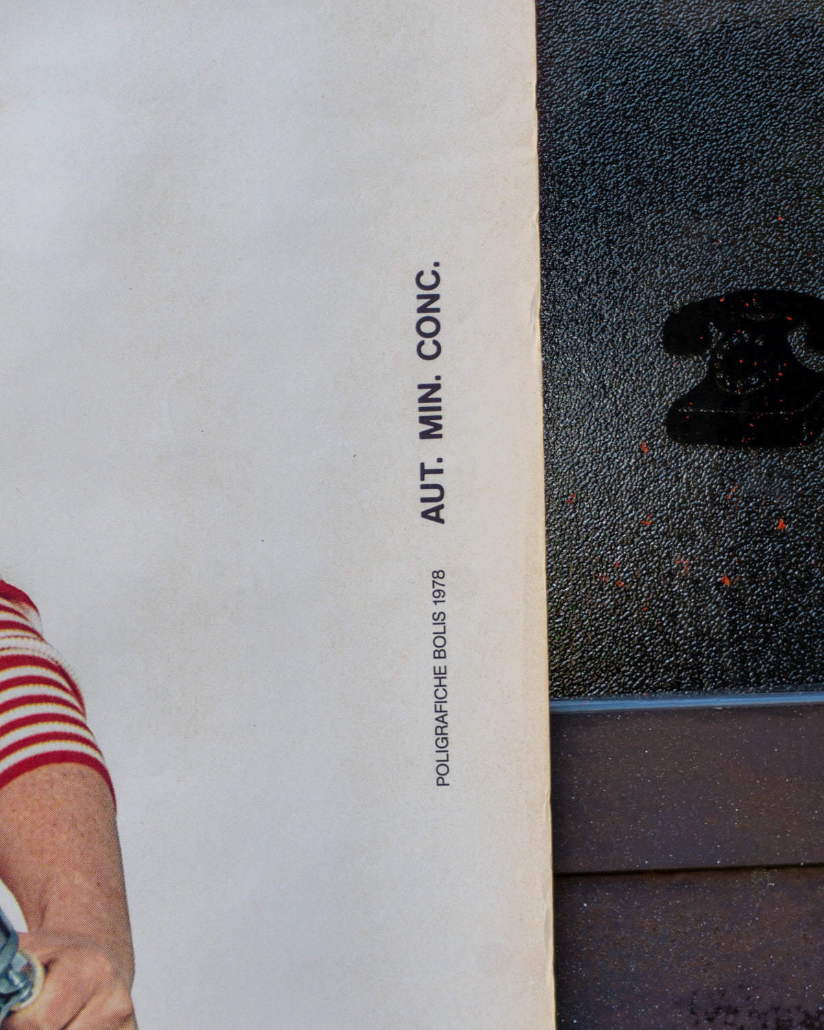 Manifesto pubblicitario vintage Acqua Bracca – anni '70