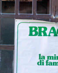 Manifesto pubblicitario vintage Bracca “La minerale di famiglia” – anni '70