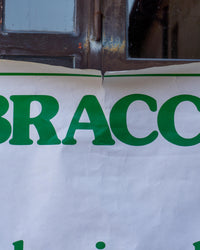 Manifesto pubblicitario vintage Bracca “La minerale di famiglia” – anni '70