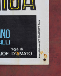 Manifesto cinema Emanuelle in America – 1977