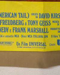 Manifesto Cinema – Fievel Sbarca In America