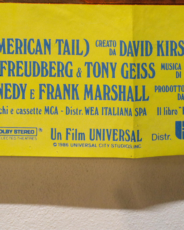 Manifesto Cinema – Fievel Sbarca In America