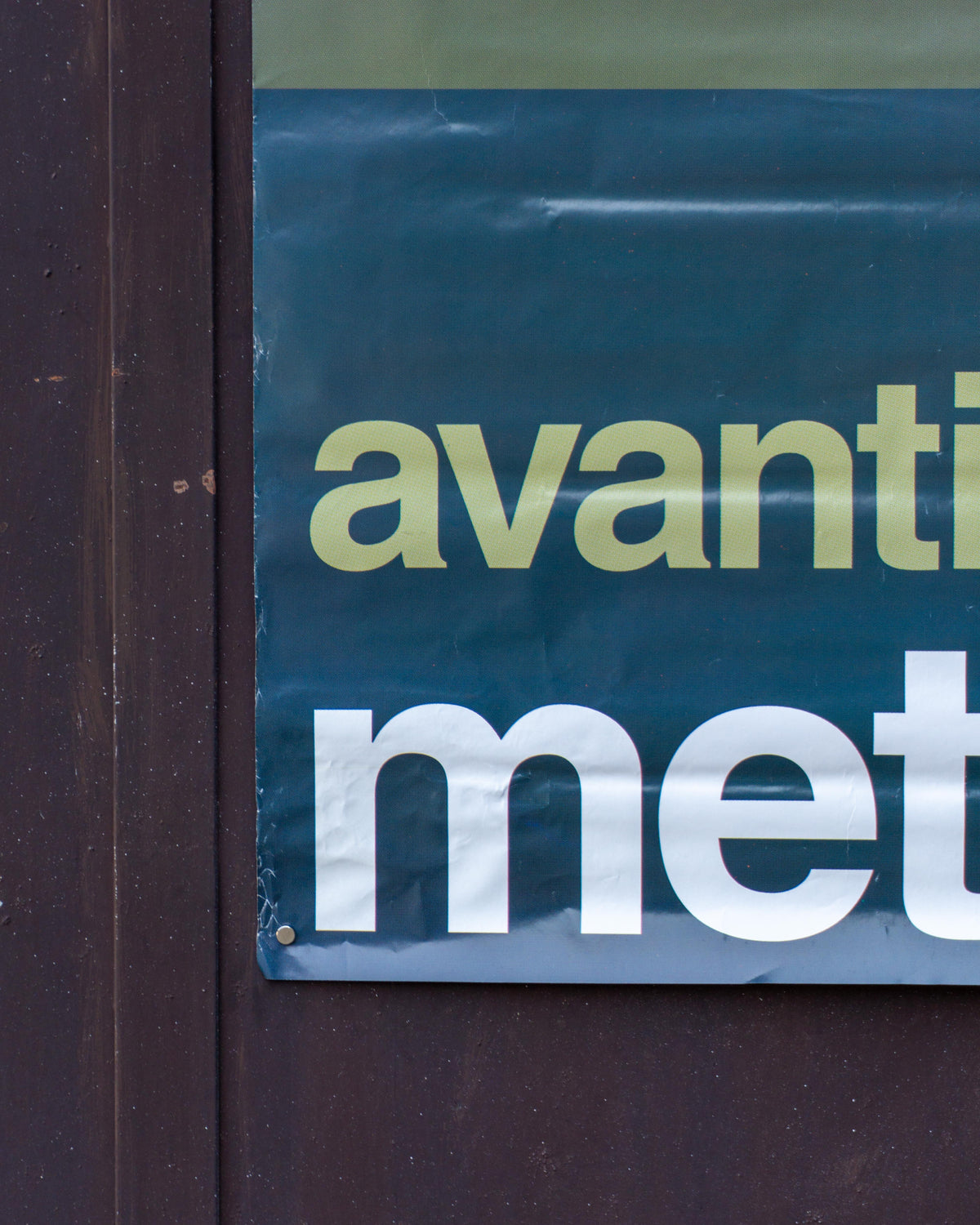 Manifesto vintage Brescia “Avanti c'è Metrobus” – anni '80