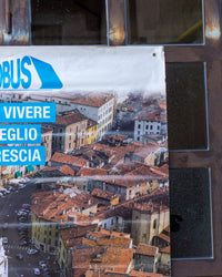 Manifesto vintage Metrobus Brescia “Per vivere meglio” – anni '80