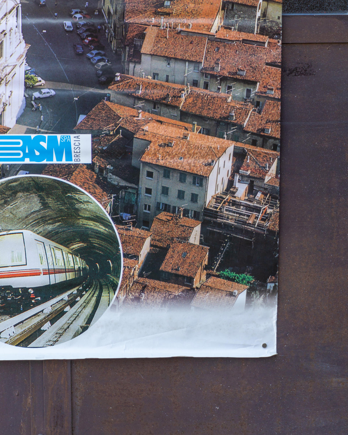 Manifesto vintage Metrobus Brescia “Per vivere meglio” – anni '80