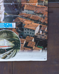 Manifesto vintage Metrobus Brescia “Per vivere meglio” – anni '80