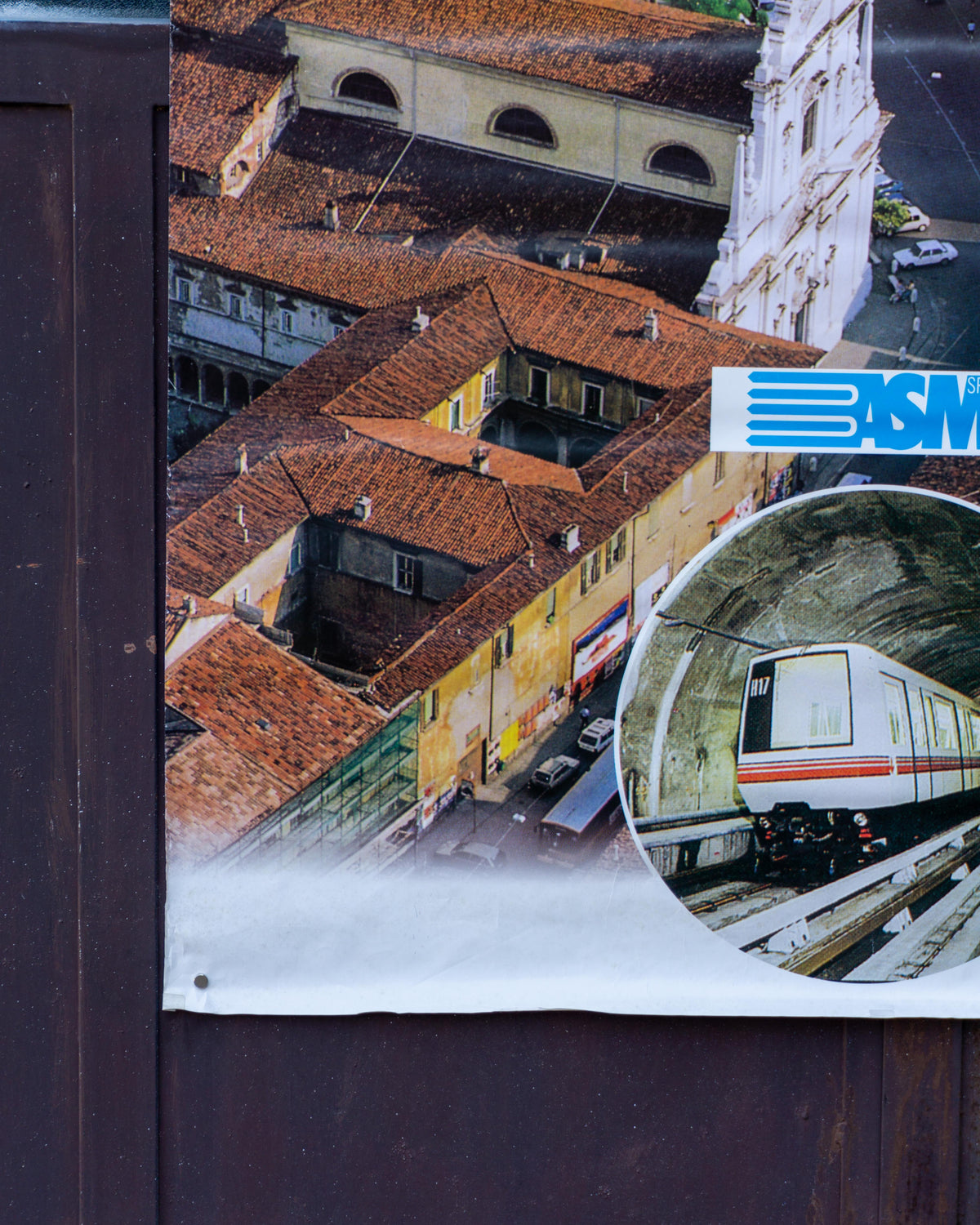 Manifesto vintage Metrobus Brescia “Per vivere meglio” – anni '80