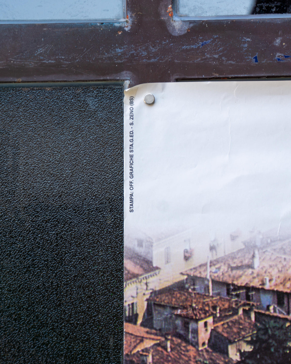 Manifesto vintage Metrobus Brescia “Per vivere meglio” – anni '80