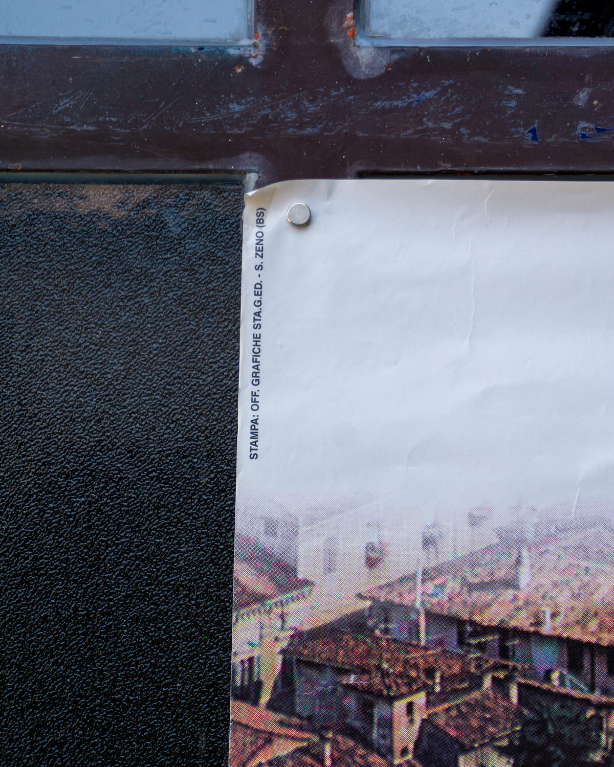 Manifesto vintage Metrobus Brescia “Per vivere meglio” – anni '80