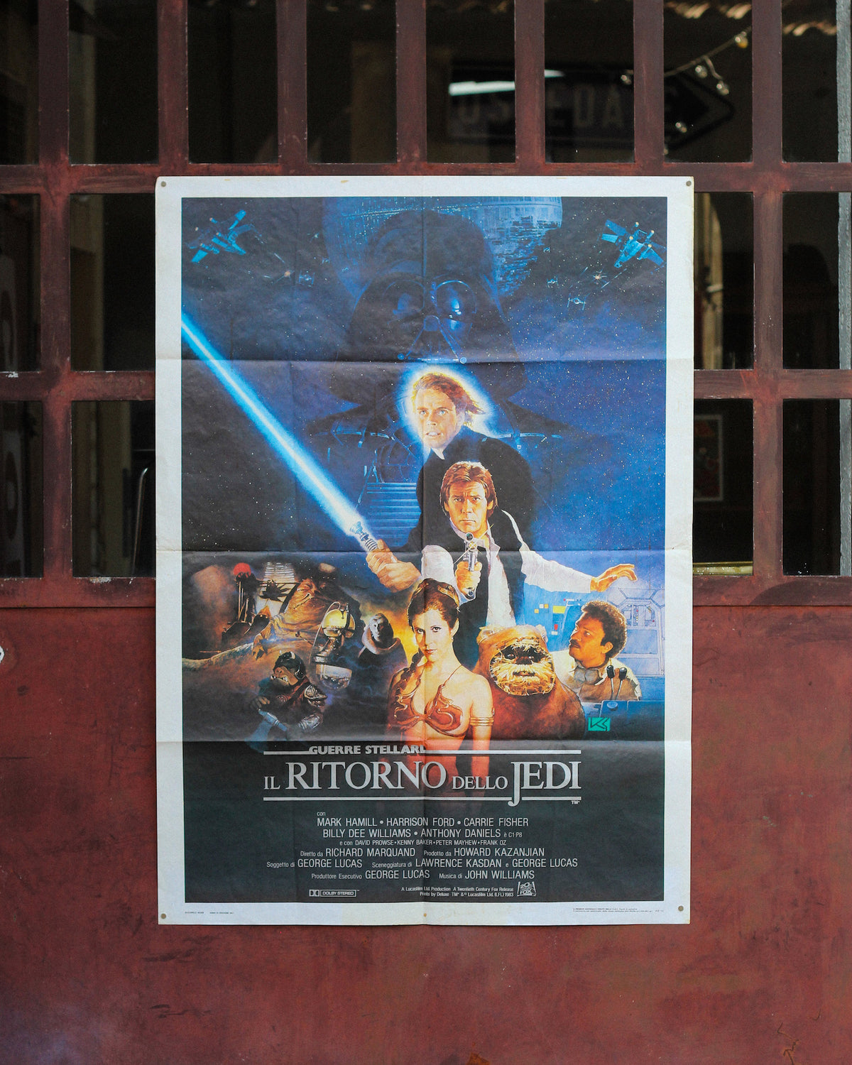 Manifesto Guerre Stellari Il ritorno dello Jedi - prima edizione italiana 1983