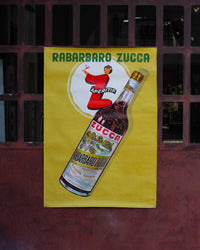 Manifesto Rabarbaro Zucca Aperitif originale - 1970
