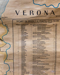 Mappa telata Brescia e Provincia – Editrice Apollonio 1940