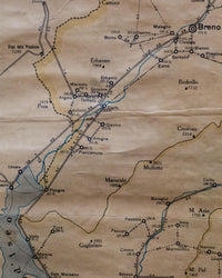 Mappa telata Brescia e Provincia – Editrice Apollonio 1940