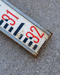Metro da geometra industriale vintage pieghevole in legno – 1970