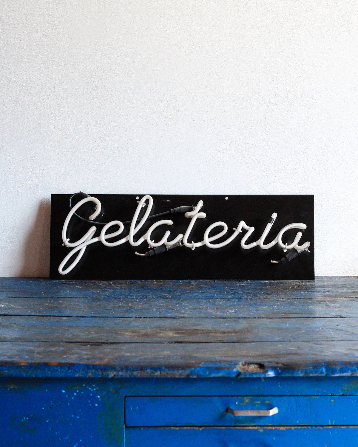 Insegna neon vintage GELATERIA – Puglia, 1970
