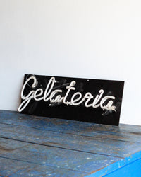 Insegna neon vintage GELATERIA – Puglia, 1970