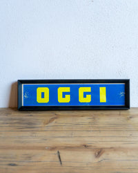 Insegna cinema “Oggi” – Italia 1960–70