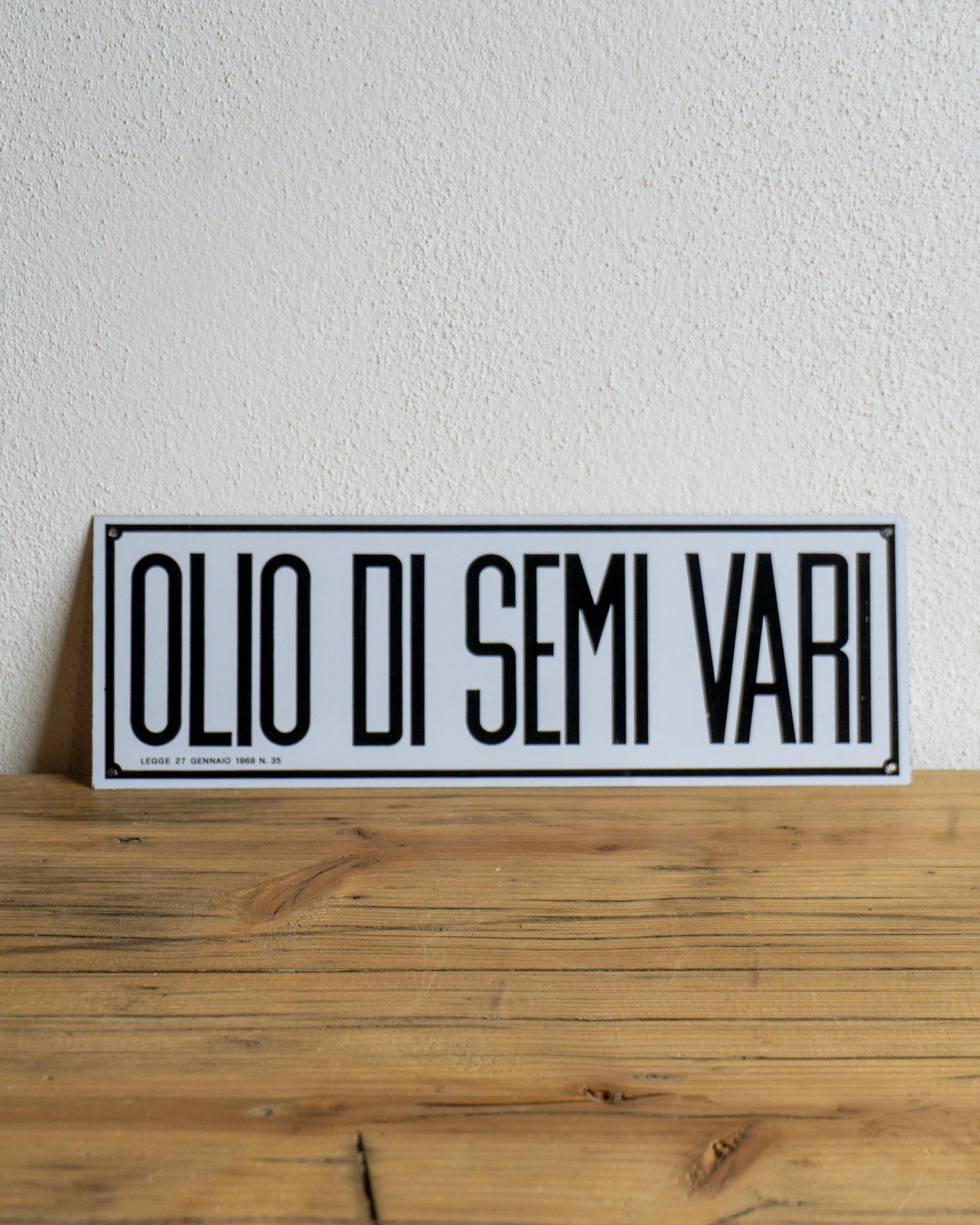 Insegna Olio di Semi Vari
