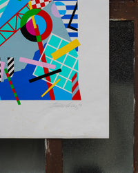 Poster “Komposition” di Ernst Lose - litografia del 1989