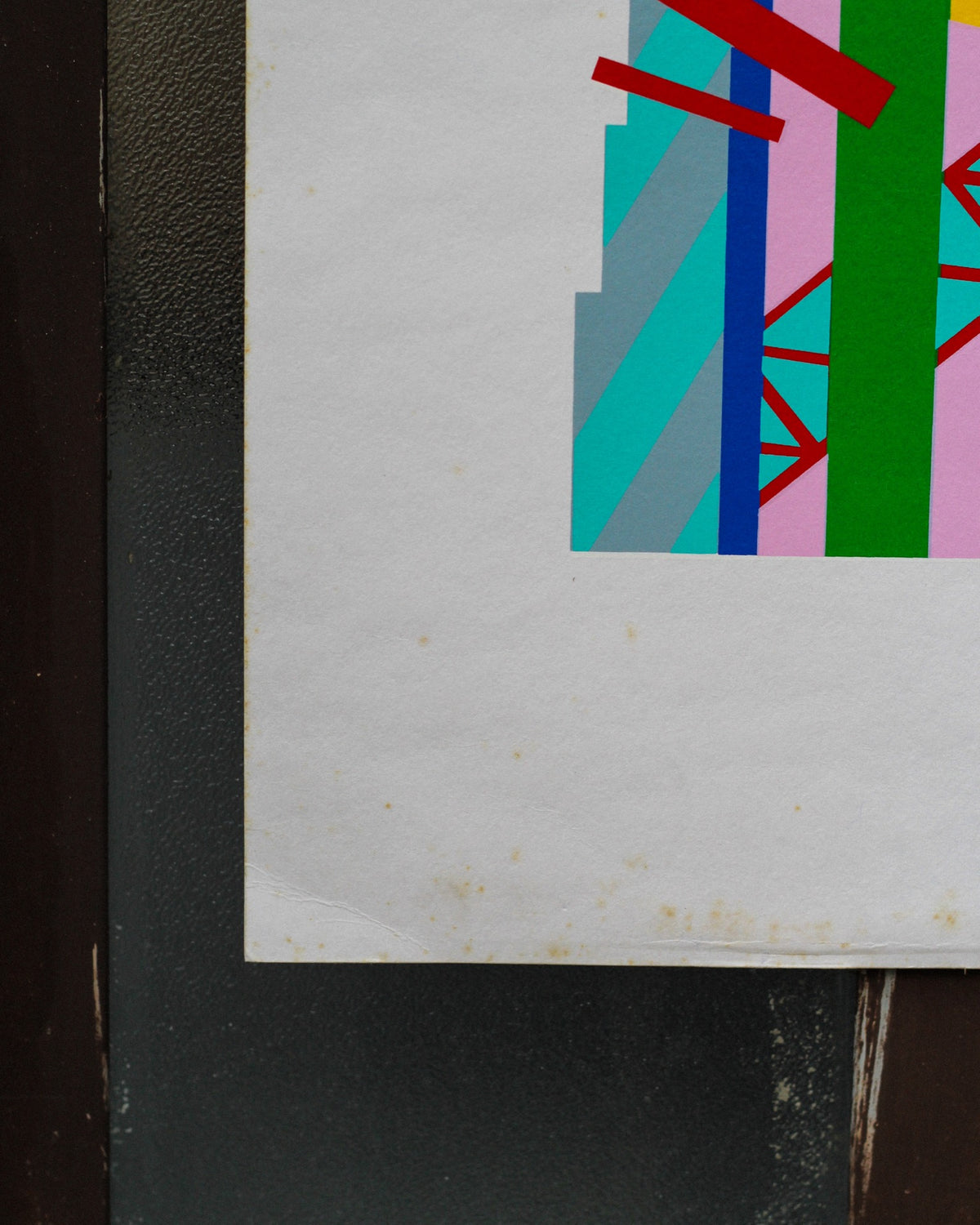 Poster “Komposition” di Ernst Lose - litografia del 1989