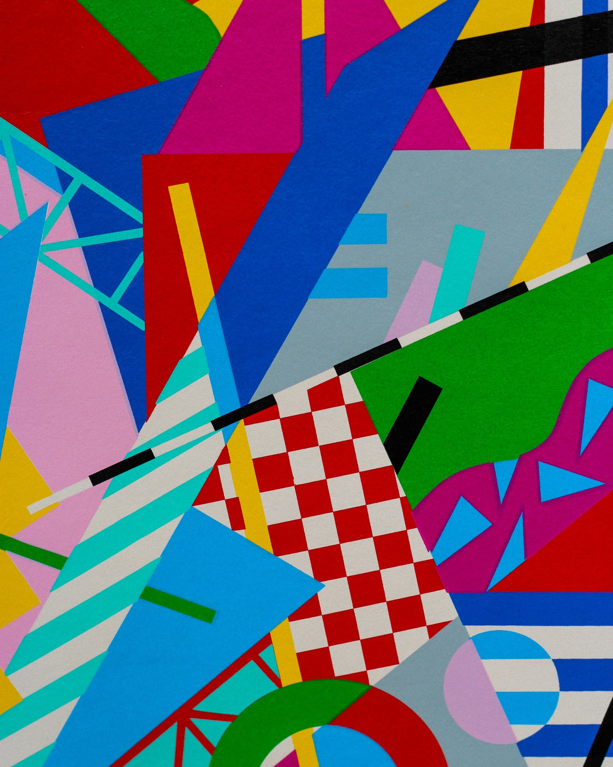 Poster “Komposition” di Ernst Lose - litografia del 1989