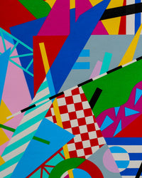 Poster “Komposition” di Ernst Lose - litografia del 1989