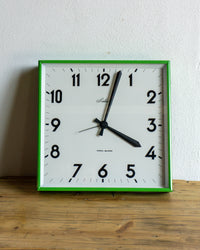 Orologio industriale vintage POLIS – Verde 1960